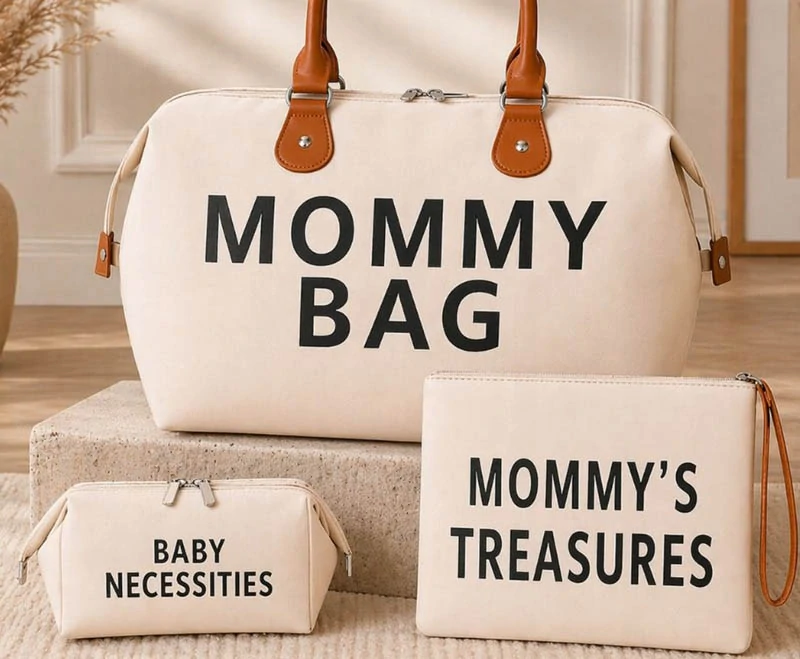 Taška pre mamičku Mommy Bag 3v1 béžová