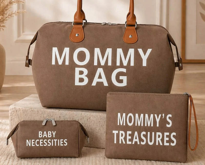 Taška pre mamičku Mommy Bag 3v1 hnedá