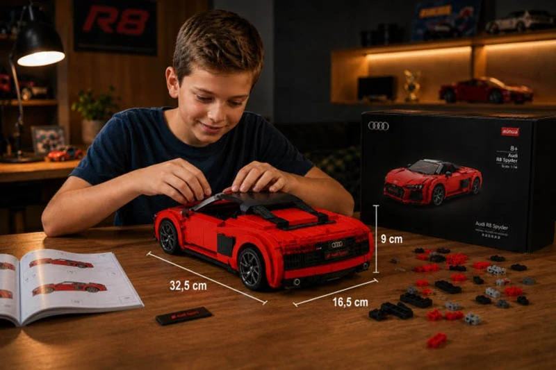 Stavebnica Audi R8 Spyder 1:14 – 1440 dielikov