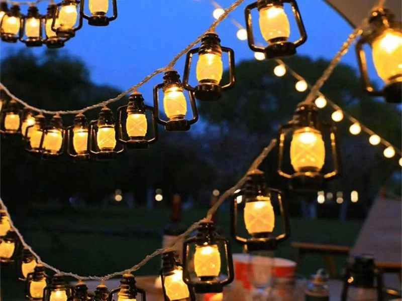 Solárna LED girlanda s 30 lampiónmi 6,3 m