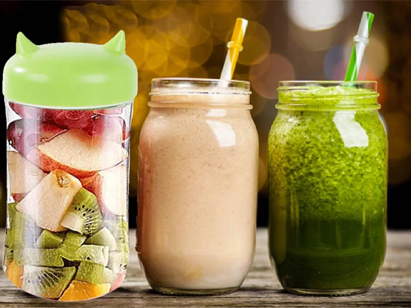 Prenosný smoothie mixér 350 ml zelený