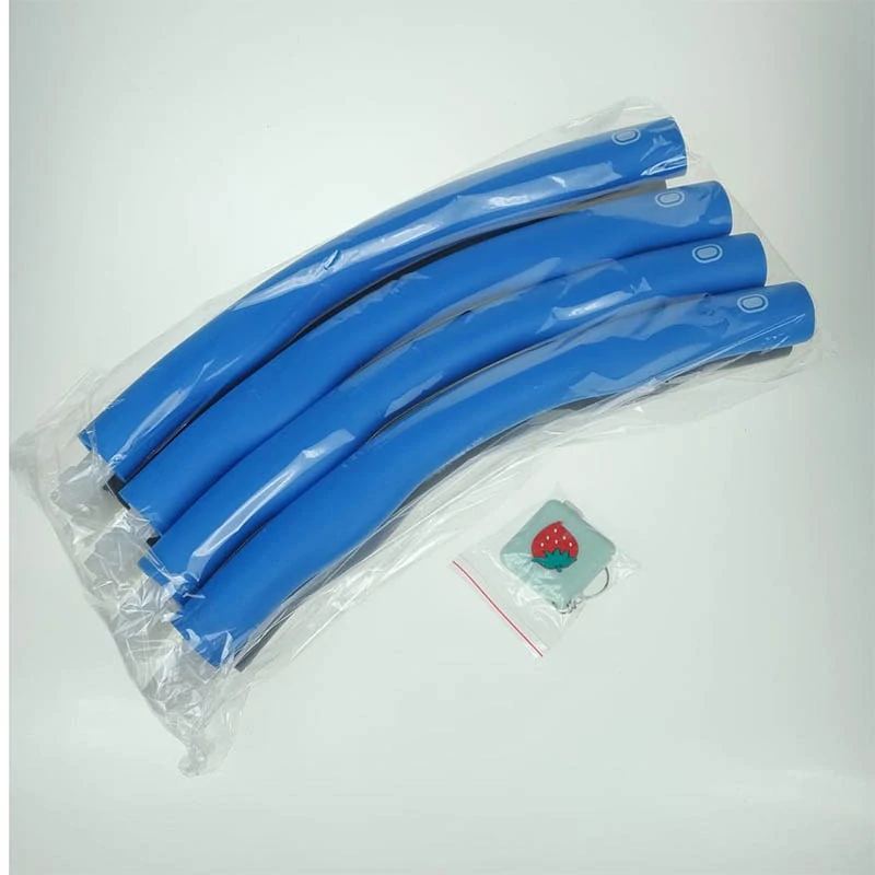 Skladacia masážna hula hoop obruč zeleno-sivá