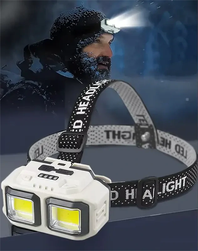 Čelovka GENETIC® LED USB-C so senzorom pohybu