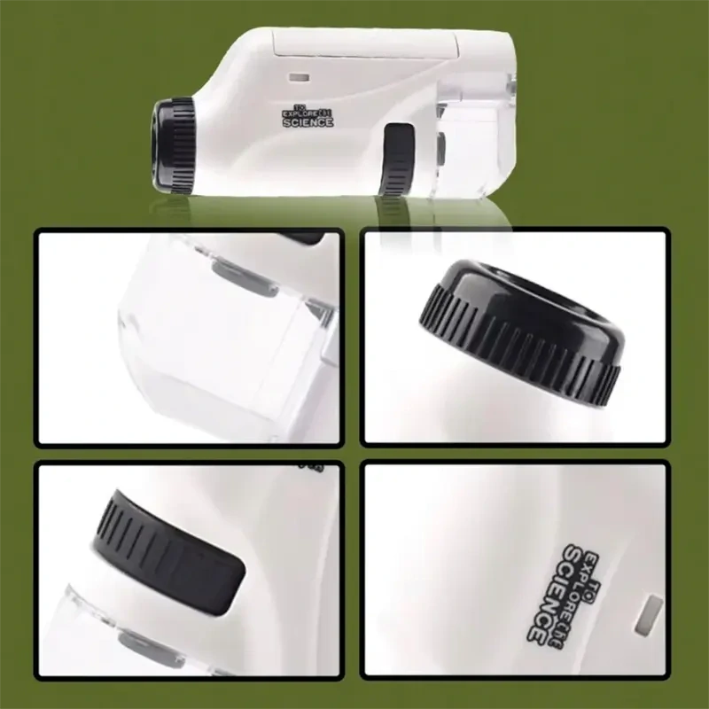 Vreckový detský mikroskop PlayJoy 60× – 120×