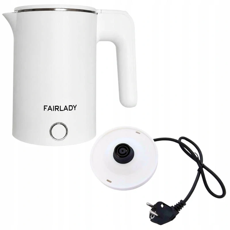 Rýchlovarná kanvica Fairlady 1 l 800 W biela