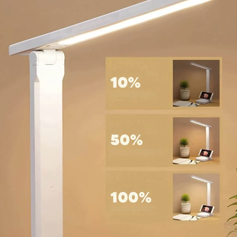 Stolová LED lampa s dotykovým ovládaním a nastaviteľným ramenom