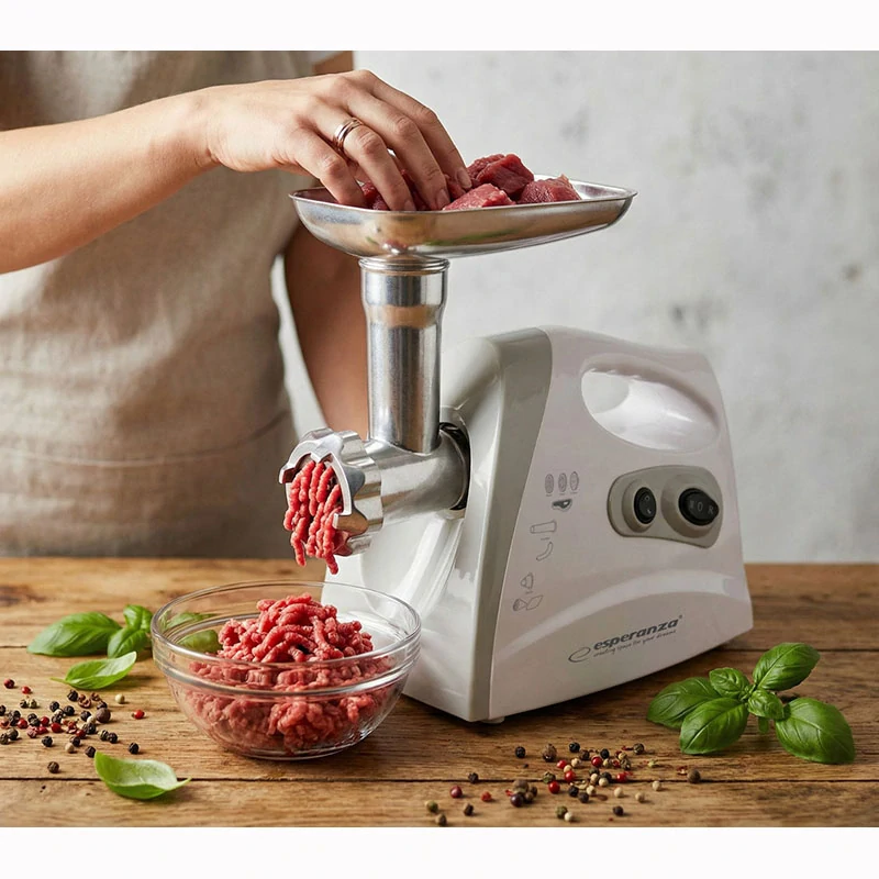 Elektrický mlynček na mäso Esperanza MEATBALL sivý 600 W