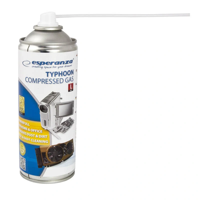 Stlačený plyn v spreji Esperanza Typhoon 400 ml