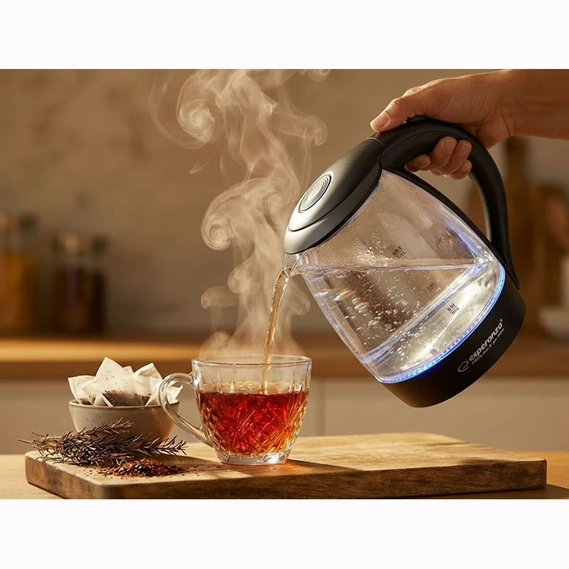 Sklenená rýchlovarná kanvica Esperanza Salto Angel 1,7 L