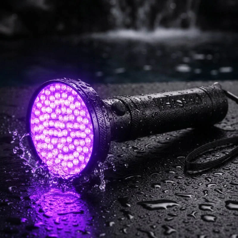 UV LED baterka 100 LED 395 nm