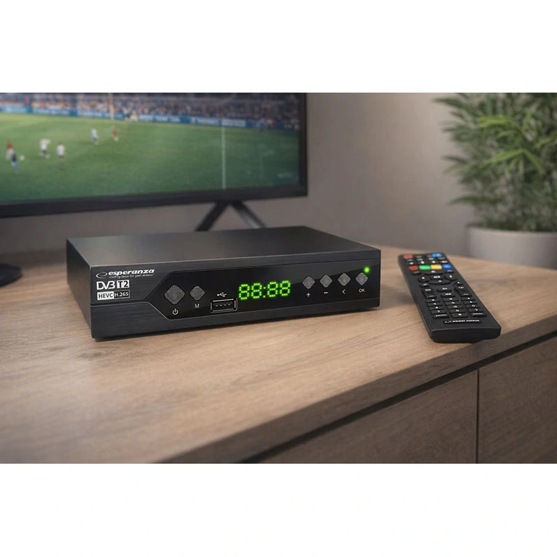 Digitálny prijímač DVB-T2 Esperanza EV107R