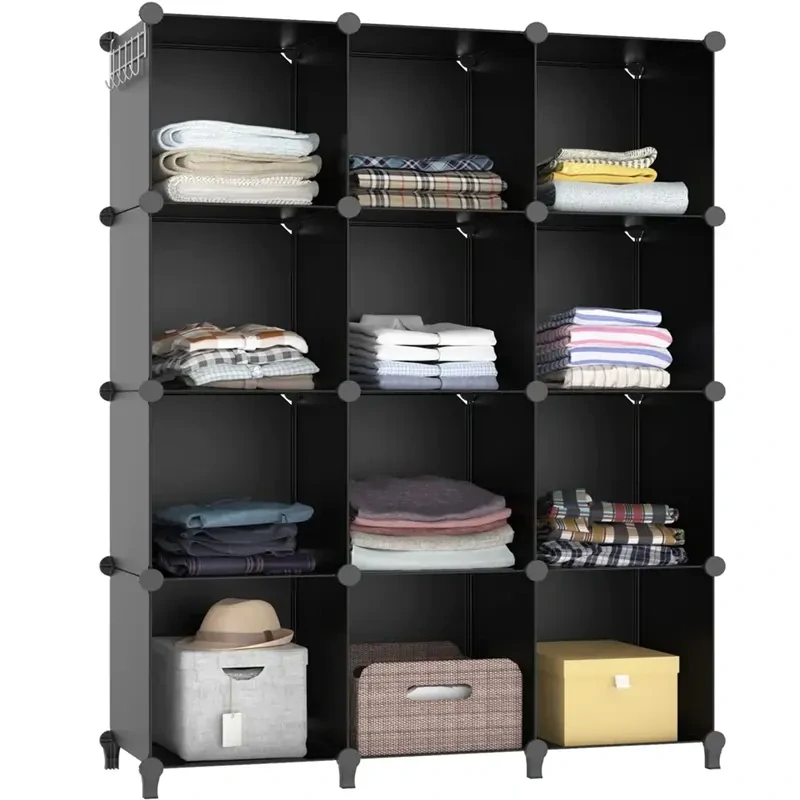 Modulárna skriňa HÖGLER ELEGANCE 12 modulov 92 x 129 x 32 cm čierna