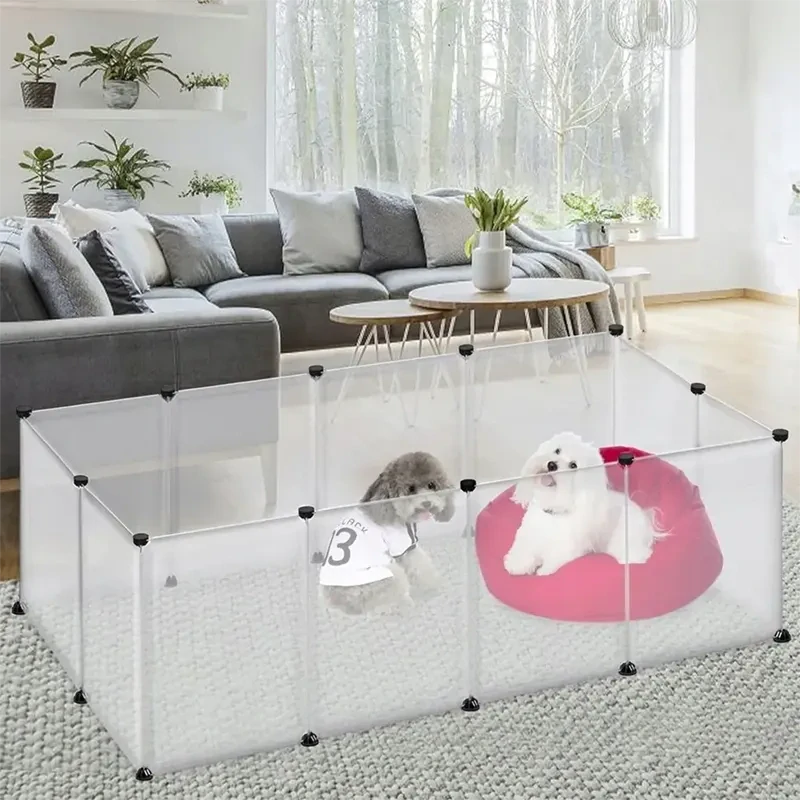 Modulárna ohrádka pre zvieratá NUXIE PREMIUM 12 dielov 74 x 204 x 144 cm