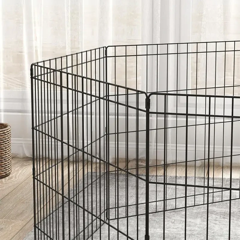Modulárna kovová ohrádka pre psa a mačku NUXIE PREMIUM 10 panelov 60 × 60 cm