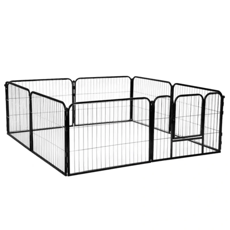 Modulárna kovová ohrádka pre psa a zvieratá NUXIE PREMIUM 8 panelov 100 × 80 cm