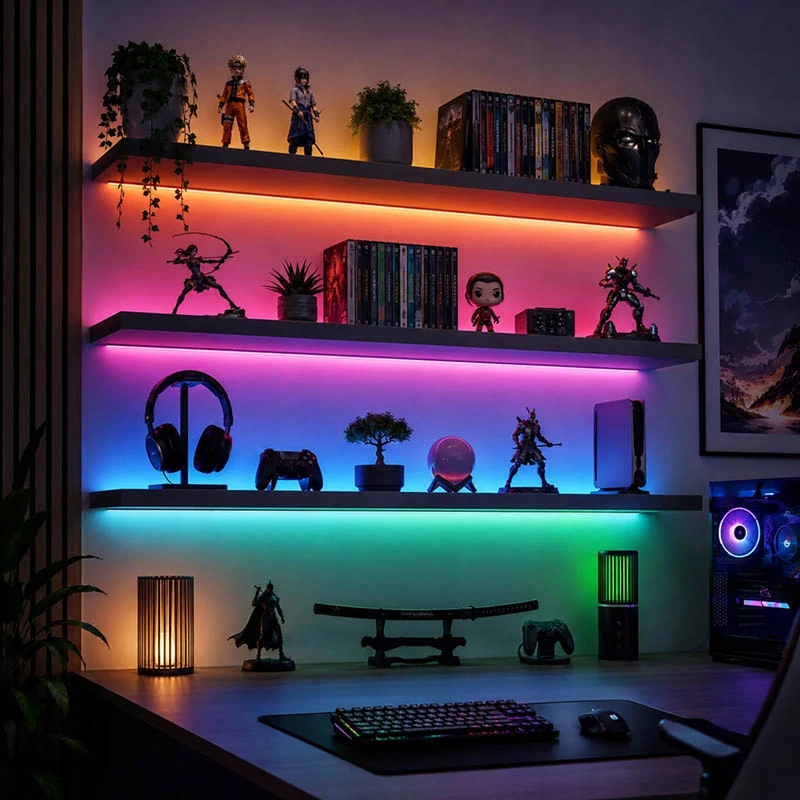 RGB IC LED pás 5 m s Bluetooth, aplikáciou a diaľkovým ovládaním