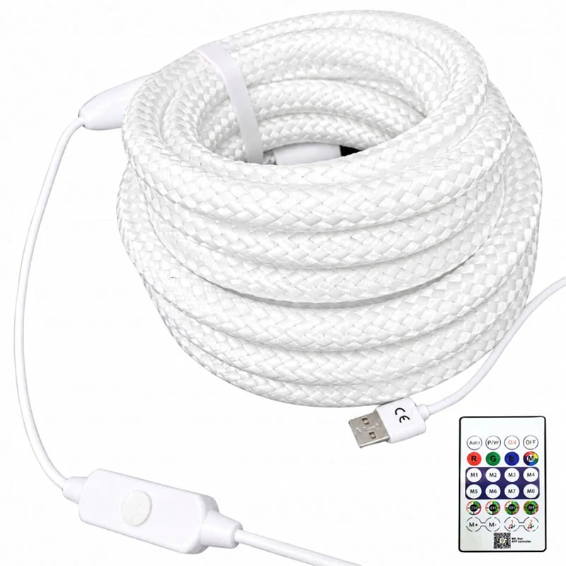 Vodeodolný RGB neónový LED pás 5 m IP67 s aplikáciou, ovládačom a Music Sync