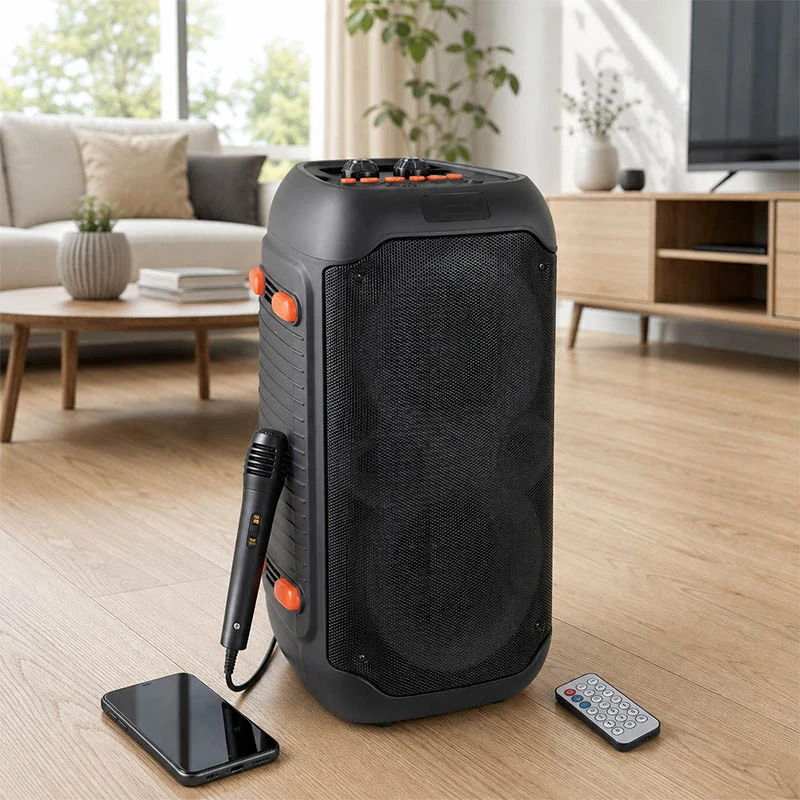 Bluetooth karaoke reproduktor Esperanza SINGER s RGB podsvietením