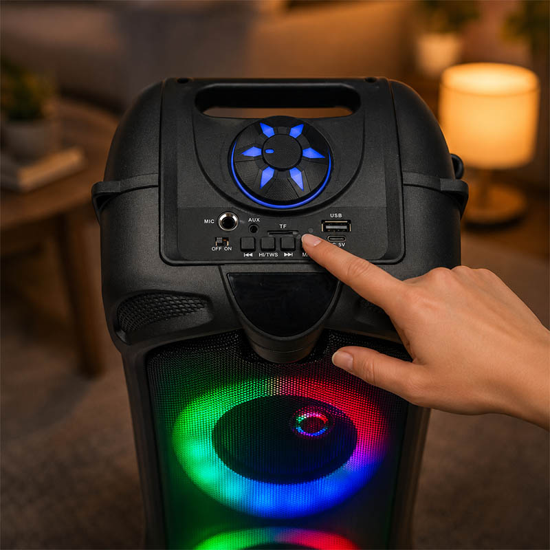 Bluetooth reproduktor Esperanza RHYTHM 10 W s RGB podsvietením
