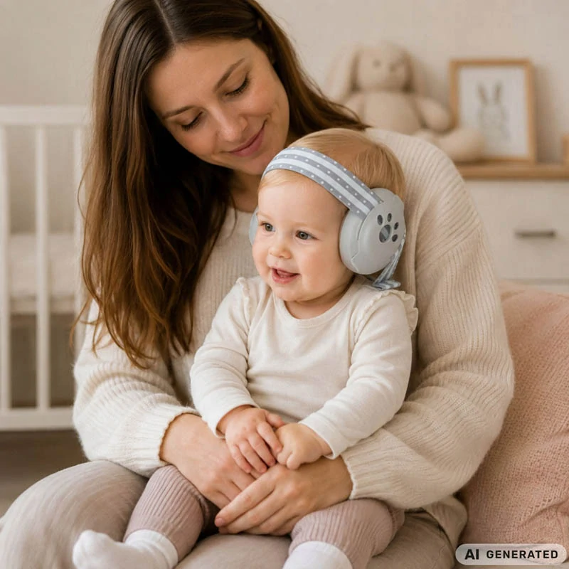 Detské chrániče sluchu 2v1 s útlmom SNR 25 dB