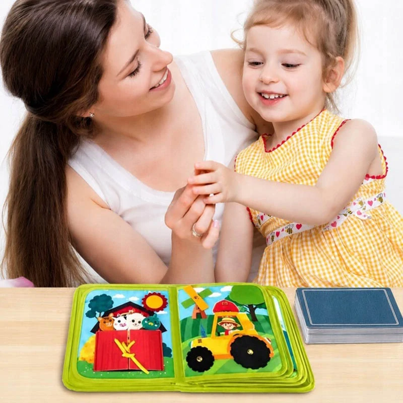 Montessori senzorická knižka Farma pre deti