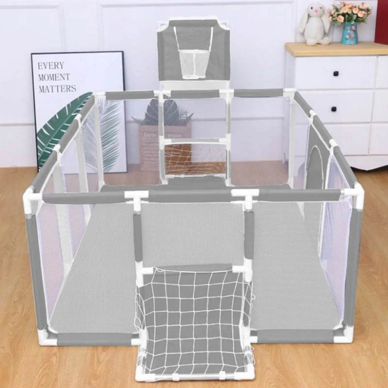 Detská ohrádka a hrací priestor XXL 230 × 122 cm s košom a bránkami