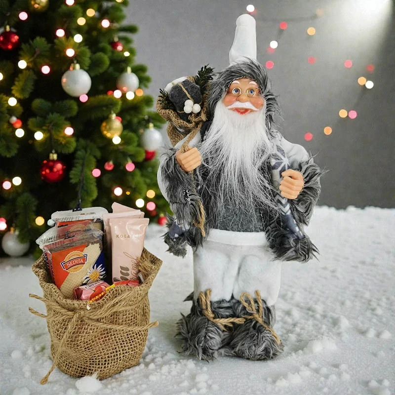 Mikuláš biely 35 cm s vrecúškom