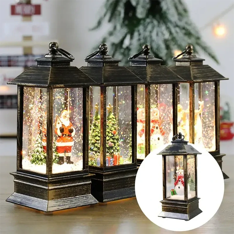 Vianočný LED lampáš 13 cm