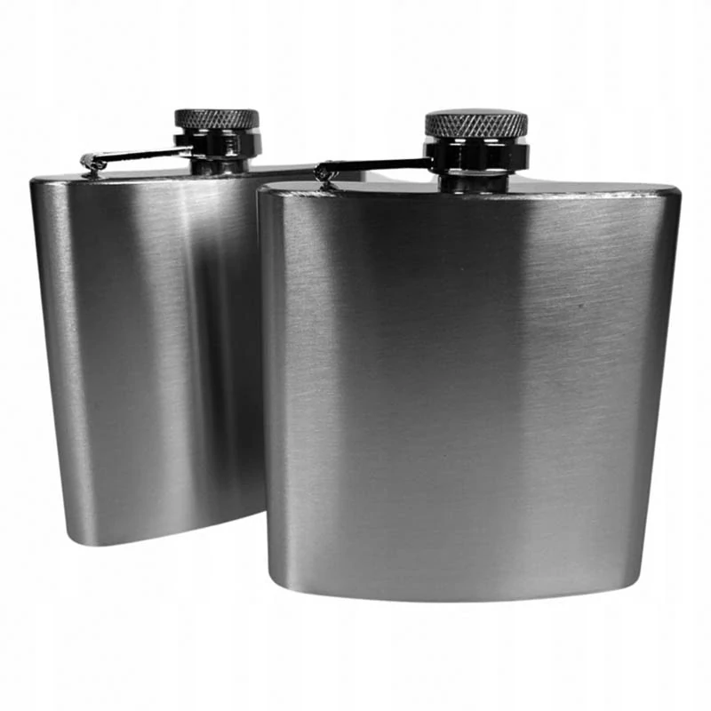 Ploskačka nerezová strieborná 180 ml