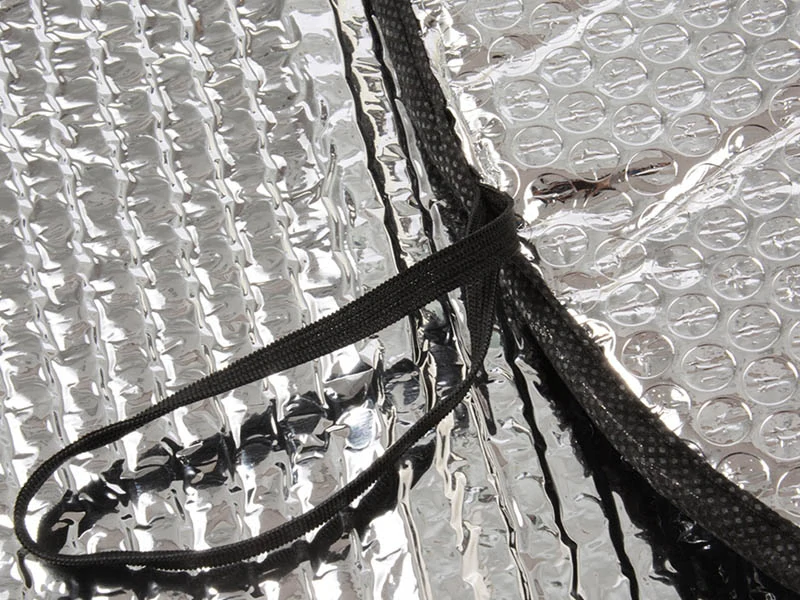 Clona do auta strieborná 130x60 cm s prísavkami