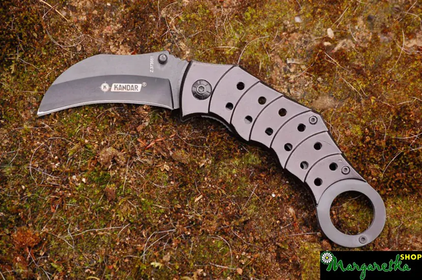 Nôž skladací KANDAR Black Karambit 18/7cm