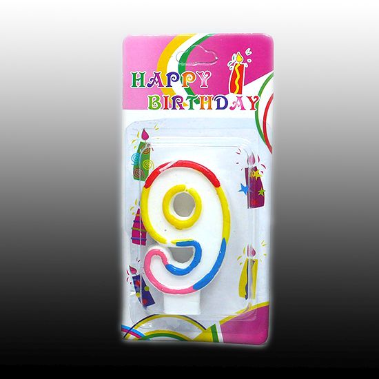 Sviečka narodeninová číslo