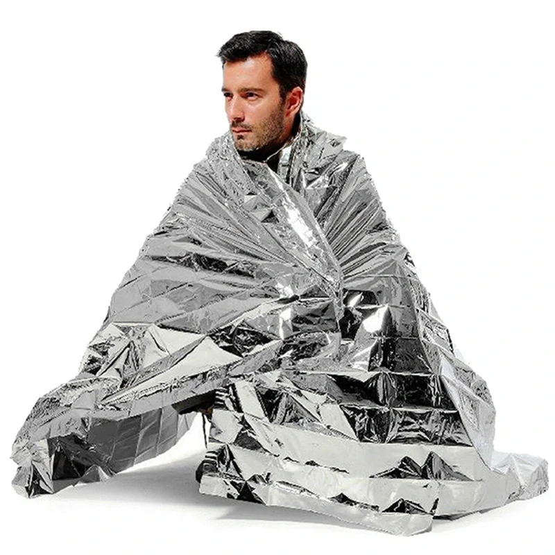 Termoizolačná záchranná fólia – izotermický prikrývací plášť 140 × 210 cm