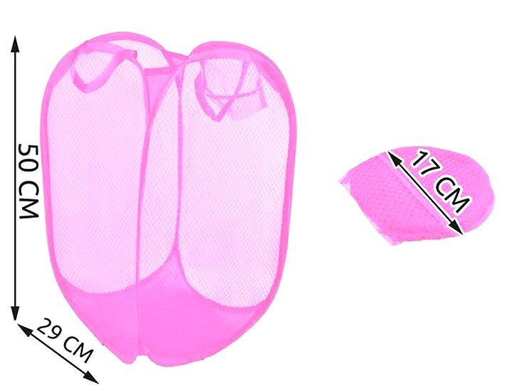 Kôš na hračky a prádlo ružový