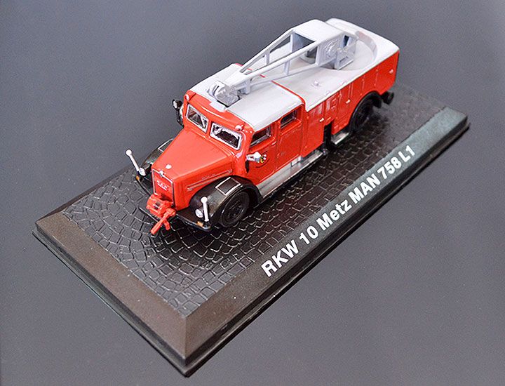 DeAgostini Model veterán RKW 10 Metz MAN 758-L1 1:72