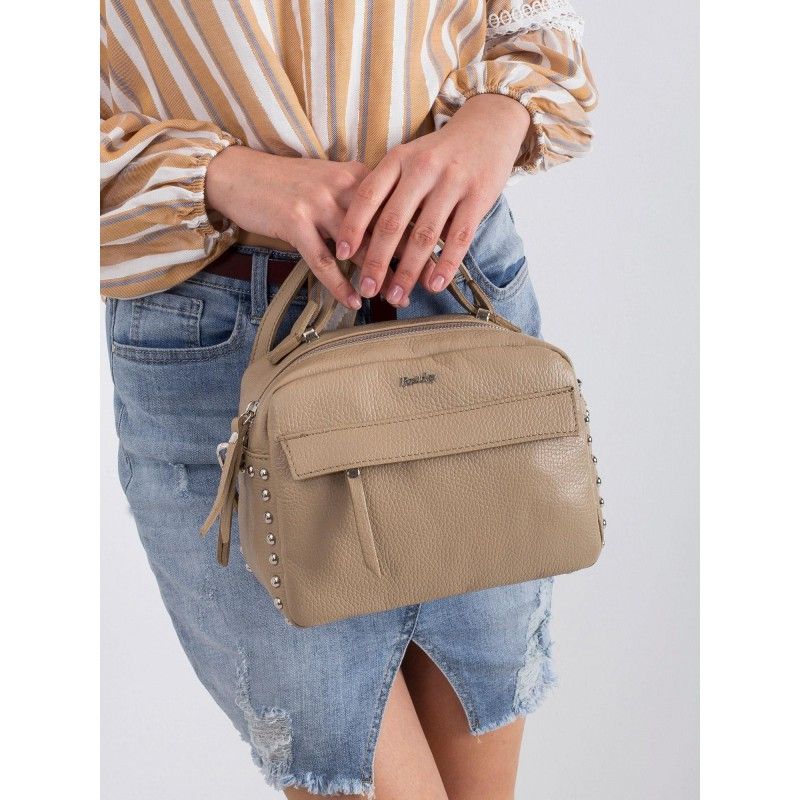 Kabelka kožená Rovicky TWR-75 beige