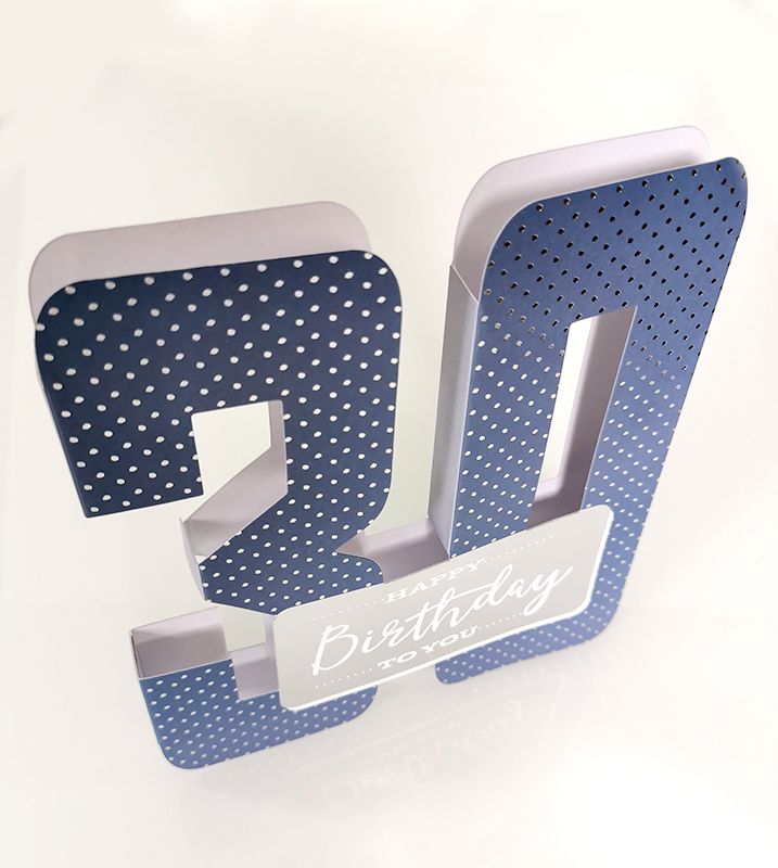 3D karta Happy birthday 30