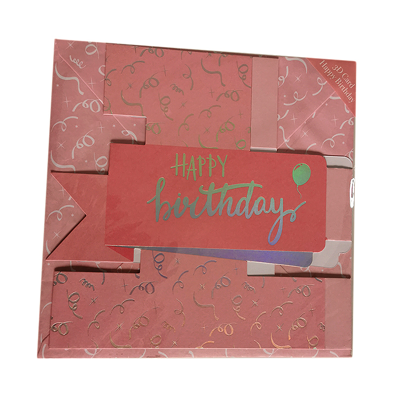 3D karta Happy birthday 1