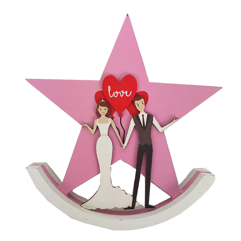 Svadobná dekorácia ružovo-biela 