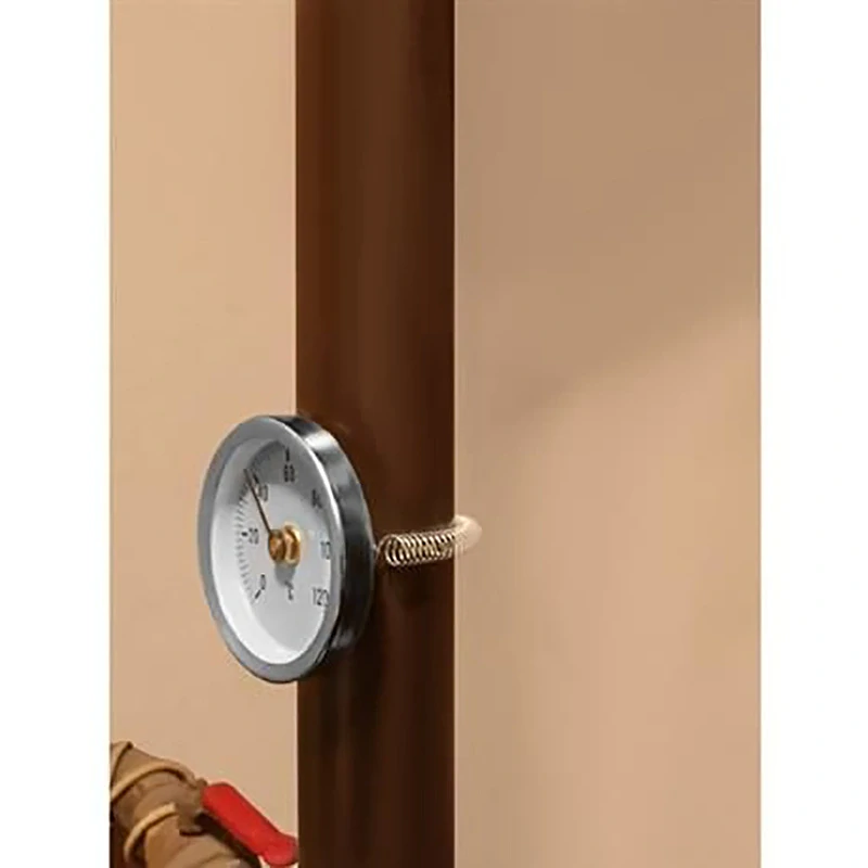 Príložný bimetalový teplomer s pružinou 63mm