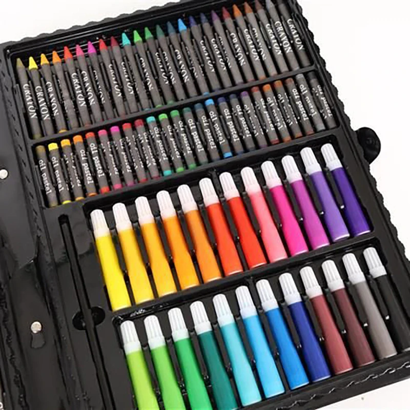 Sada na kreslenie a maľovanie 168ks čierna