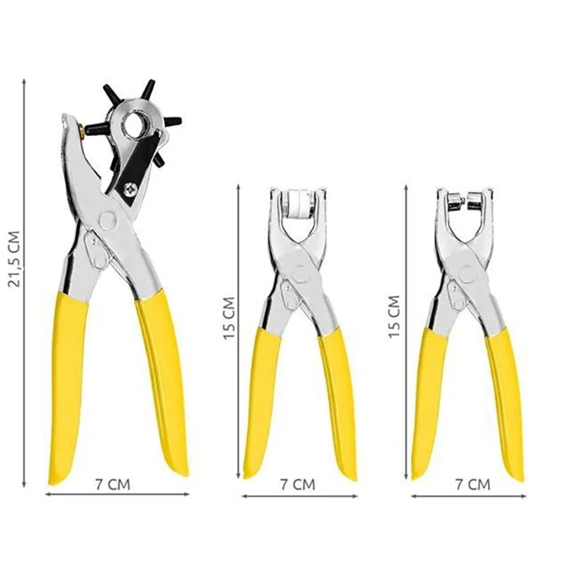 Sada klieští s nitami a patentkami