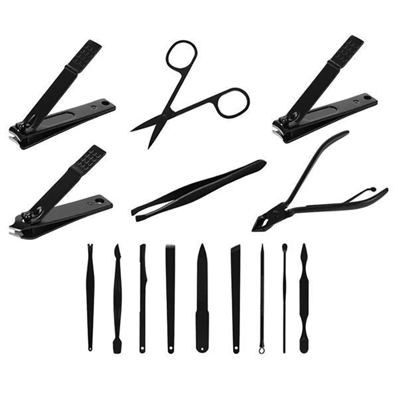 Luxusná manikúrová sada 16 ks v čiernom puzdre