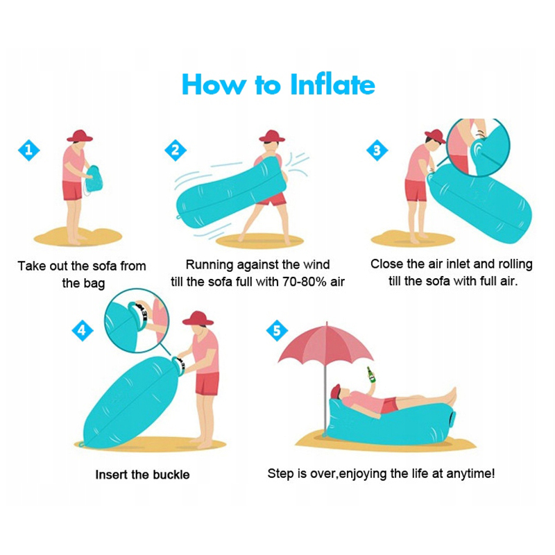 Lazy bag - Nafukovacia sofa červená