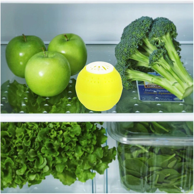 Pohlcovač pachov do chladničky – žlté guľky, 3 ks