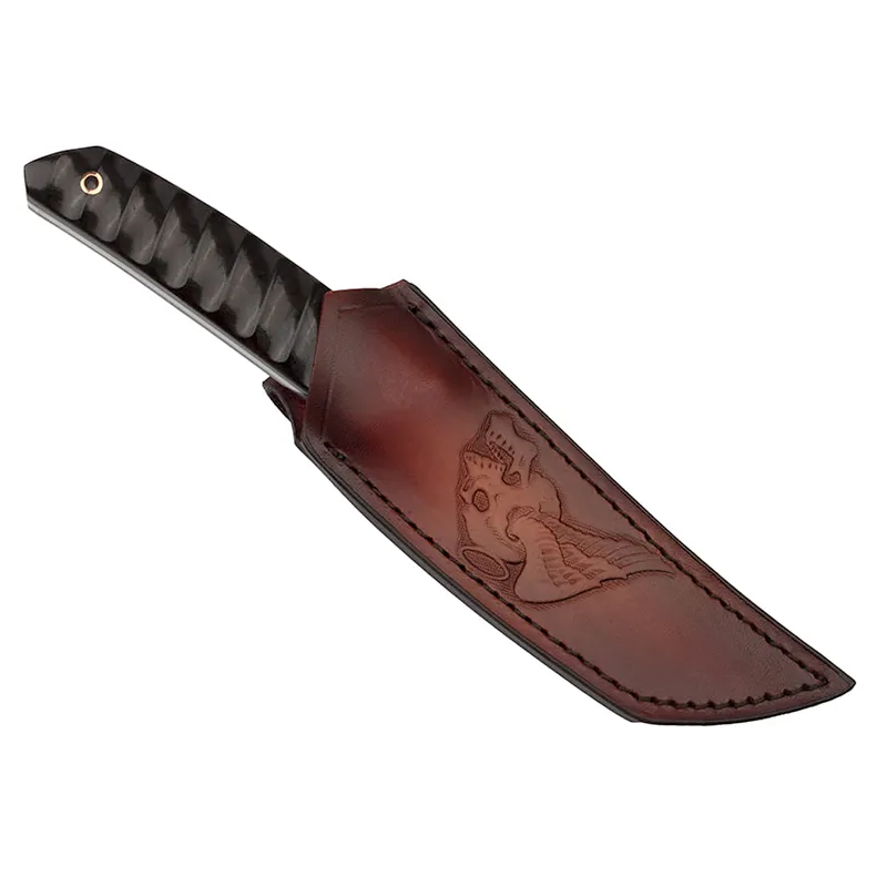 Damaškový nôž DM957 - dark brown