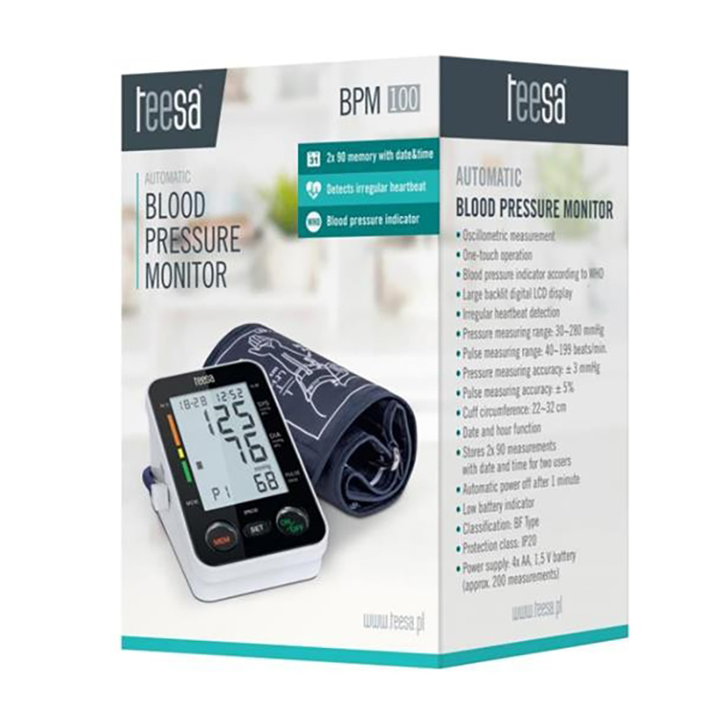 TEESA BPM100 - Automatický digitálny tlakomer na rameno