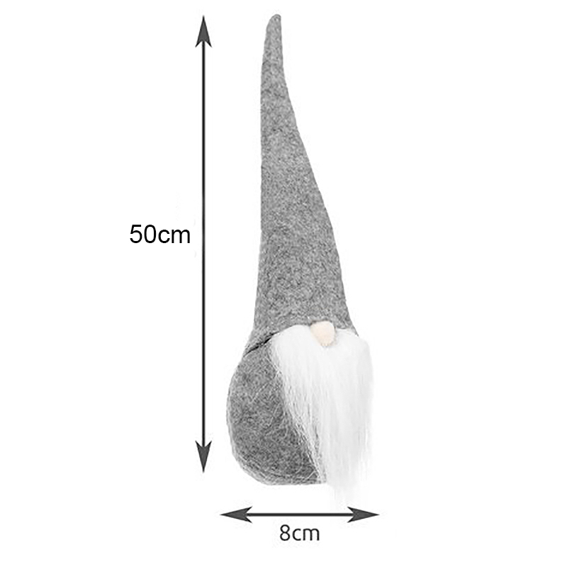 Vianočný stojací škriatok sivý 30cm