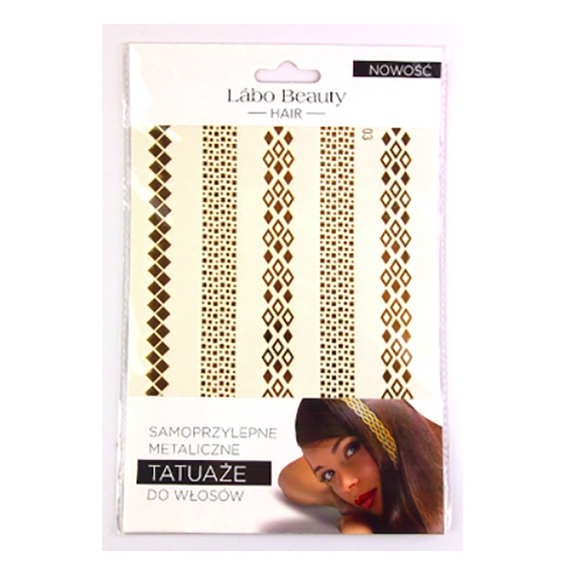 Metalické tetovačky do vlasov  