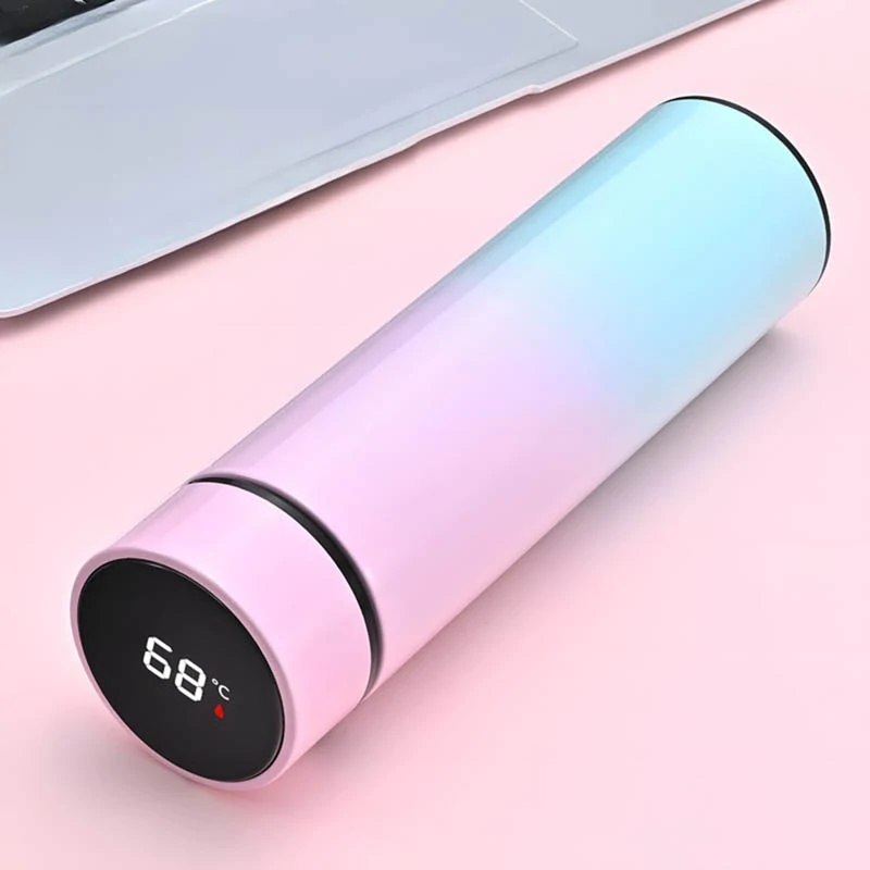 Inteligentný termohrnček s displejom 500ml dúhový